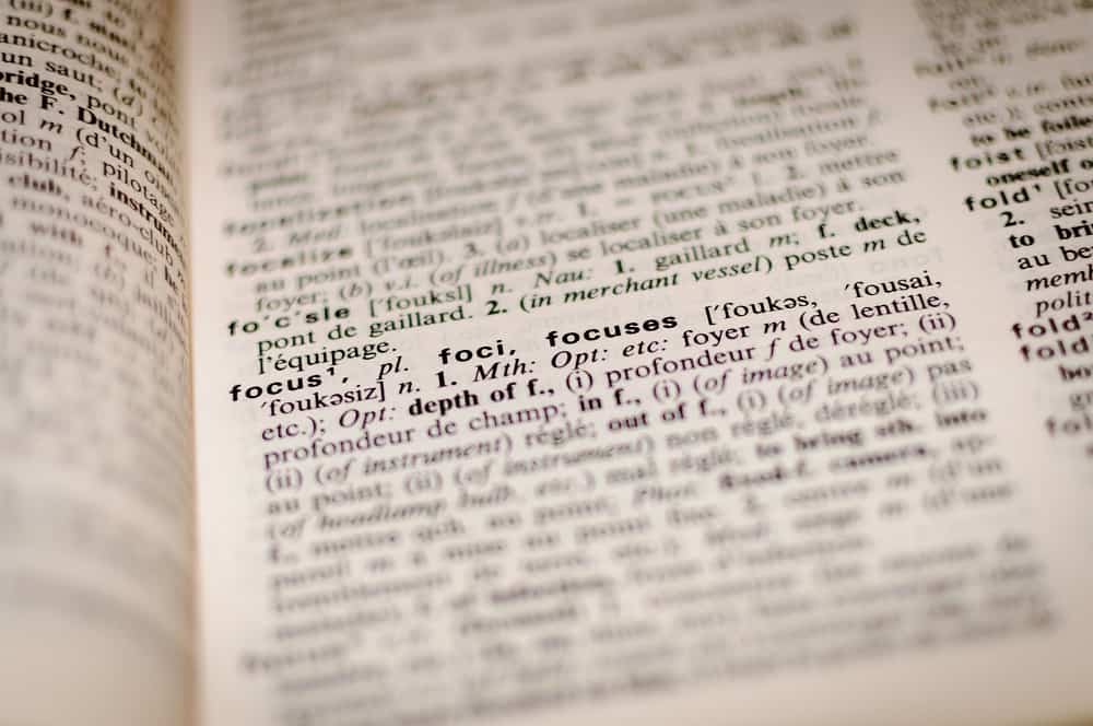 Het woord focus in een woordenboek: wil je snel aflossen, dan is dit wat je nodig hebt